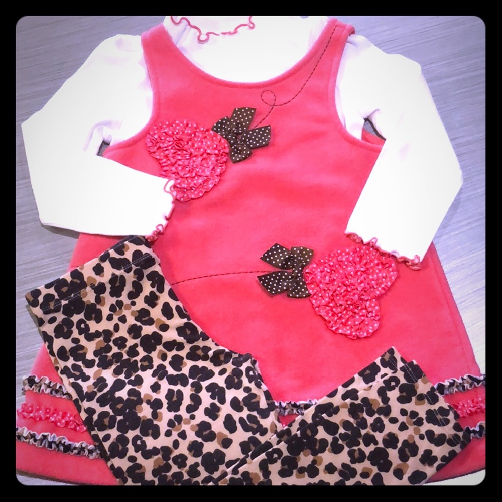 ❌❌SOLD❌❌Toddler Girl BonnieJean 3 Piece outfit